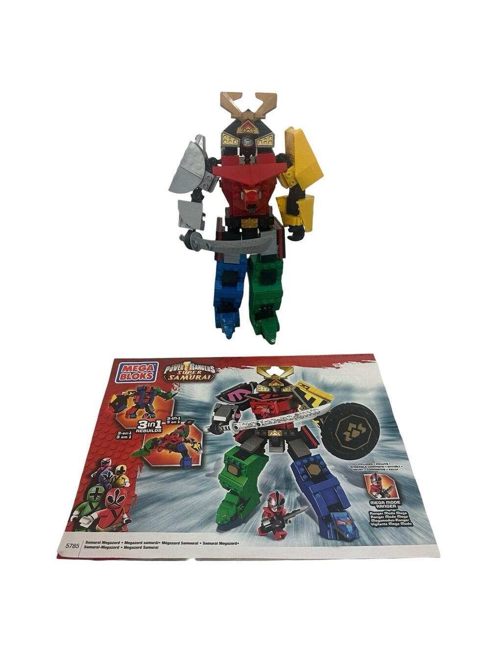 POWER RANGERS Samurai Megazord MEGA BLOKS Super Sentai MINIFIGURES Shinkenger US